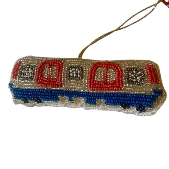 Christmas Ornaments Marks & Spencer London Transport Set of Six Handmade NWT - Picture 3 of 6